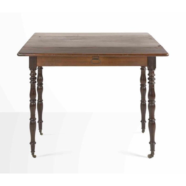 Wood Mid-Century Modern Mahogany Side Table, Italy For Sale - Image 7 of 9