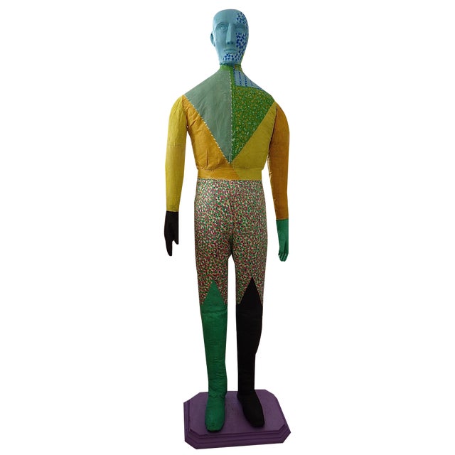 Gianni Celati, Modified Artist's Mannequin, 2008, Acrylic on Fabric and Wood For Sale