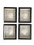 This captivating set of four signed face sculptures by Marc Sijan, presented in window box frames, showcases the artist's...