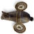 Mid 20th Century Bronze Bunny Rabbit Sculpture With Woven Brass Baskets Edwardian-Style For Sale - Image 9 of 18