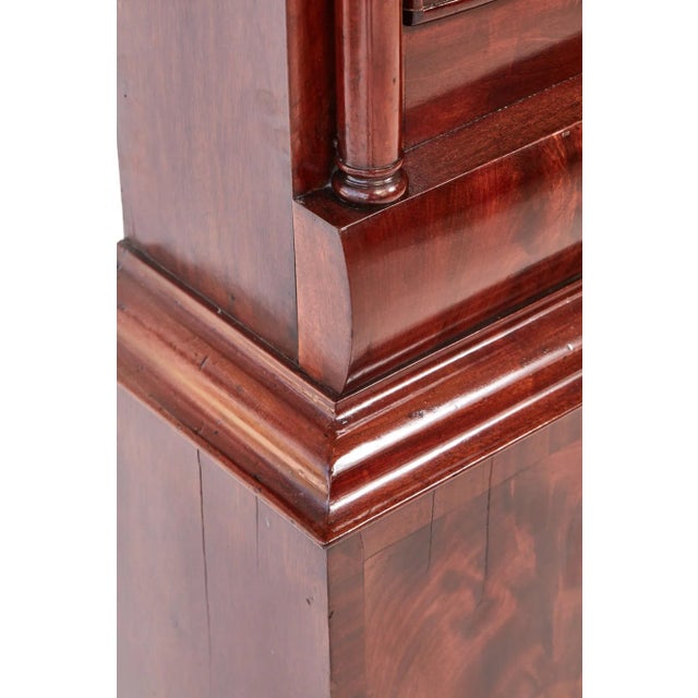 Antique George III Mahogany Eight Day Grandfather Clock For Sale - Image 11 of 15