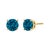 Imbued with the ethereal glow of ocean blues, these 1.00 cttw blue lab-grown diamond stud earrings are a symphony of...