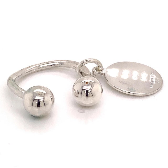 1990s Tiffany & Co Estate Sterling Silver Keychain For Sale - Image 10 of 12