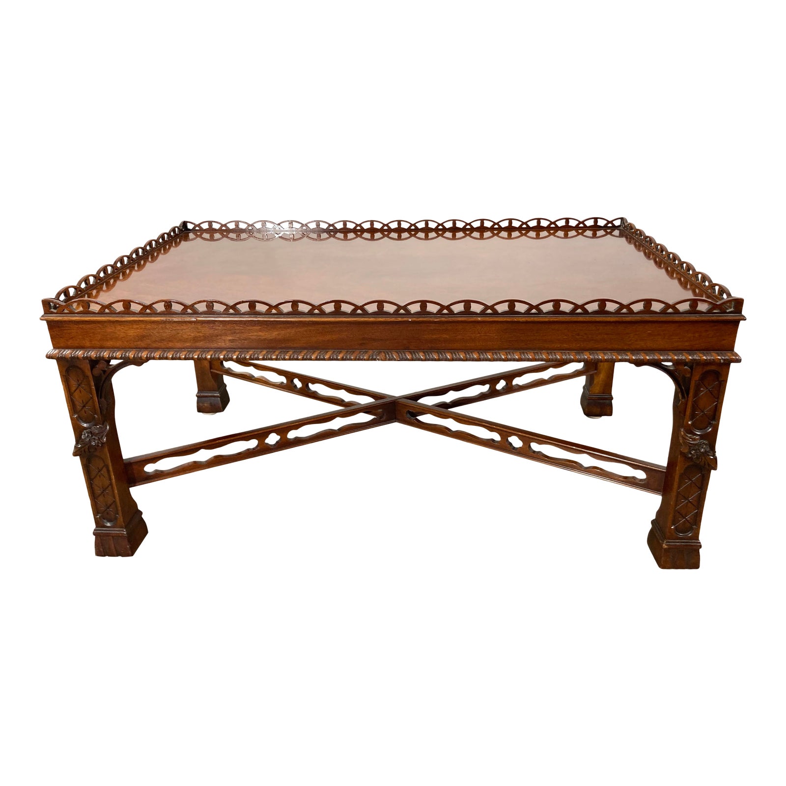 Vintage Mahogany Henredon Natchez Collection Coffee Table Chairish