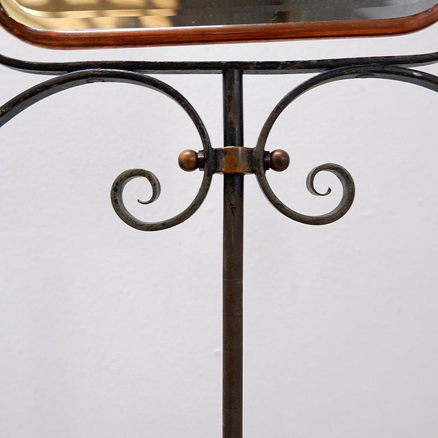 French Barber Mirror, 1930s For Sale - Image 4 of 16