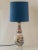 Antique Hand-Painted Delft Ceramic Table Lamp in French Faience with New Shade For Sale - Image 11 of 11