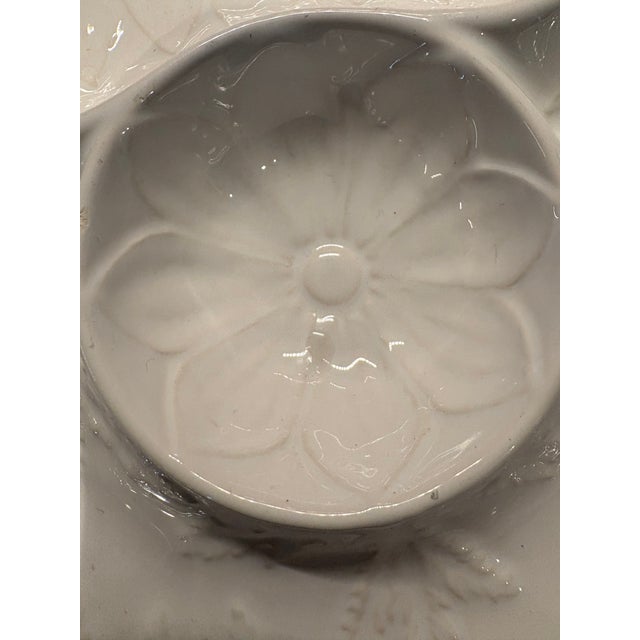 Ceramic Vintage French and Portuguese Artichoke/Oyster/Sushi Porcelain Plates - Mixed Set of Six For Sale - Image 7 of 7
