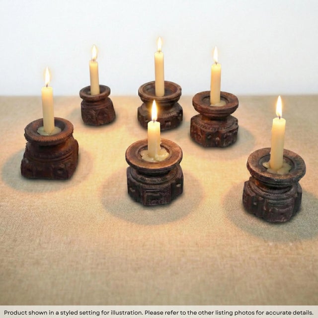 Dimensions: 6″ W x 6″ D x 6″ H These vintage hand carved seeders where originally used as a tool for sowing the fields....