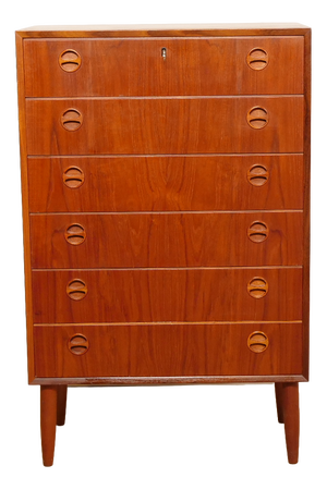 Vintage Chest of Drawers in Teak, 1950s