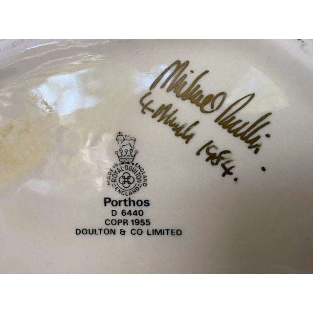 Ceramic Royal Doulton England 1950s “Porthos” Large Porcelain Toby Mug/Character Jug (D6440) For Sale - Image 7 of 7