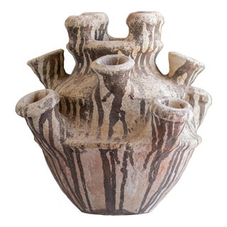 Unglazed Terracotta Multi-Spout Amphora Sculpture | One of a Kind For Sale