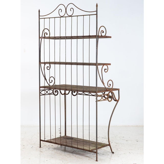 1930s French Circa 1930 Wrought Iron Étagère / Boulangerie Racks For Sale - Image 5 of 14