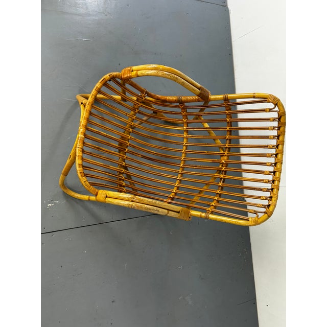Vintage Bohemian Bamboo Easy Chair from Rohé Noordwolde, 1950s For Sale - Image 9 of 16