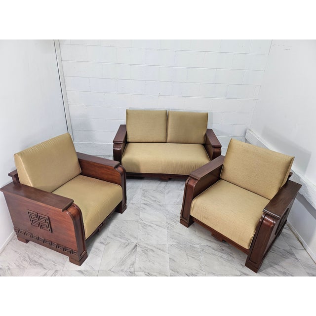 1980s Vintage Custom Sofa Set For Sale - Image 5 of 15