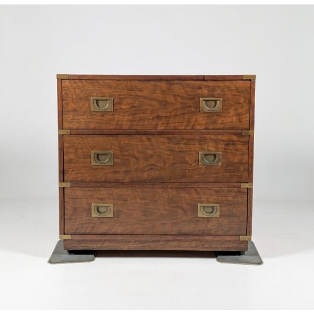 1970s Vintage Drexel Brigade Collection Campaign Chest of Drawers - Mid-Century Modern Style For Sale - Image 5 of 11