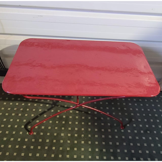 Wrought Iron Garden Table, 1900s For Sale - Image 4 of 4