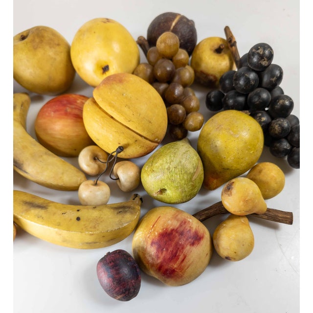 19th Century Group of 20 Carved Marble and Alabaster Fruit For Sale - Image 9 of 13