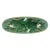 A George Jones Majolica 10-inch Oval Pen Tray, with green-glazed relief-molded lily pads with white blossoms and...