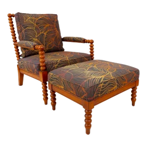 Tommy Bahama Chair and Ottoman