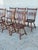 Harden Furniture Vintage Harden Solid Wood Dining Chairs Set of 6 Spindle Back Turned Legs For Sale - Image 4 of 12