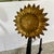 Traditional Iron and Brass Sunflower Andirons - A Pair For Sale - Image 3 of 18