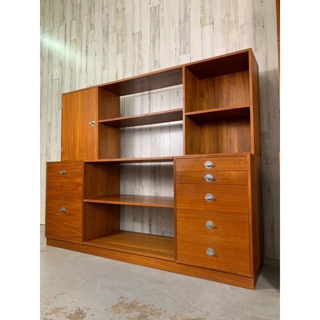 Wood Modular Teak Wall Units by Finn Juhl for France & Son For Sale - Image 7 of 12