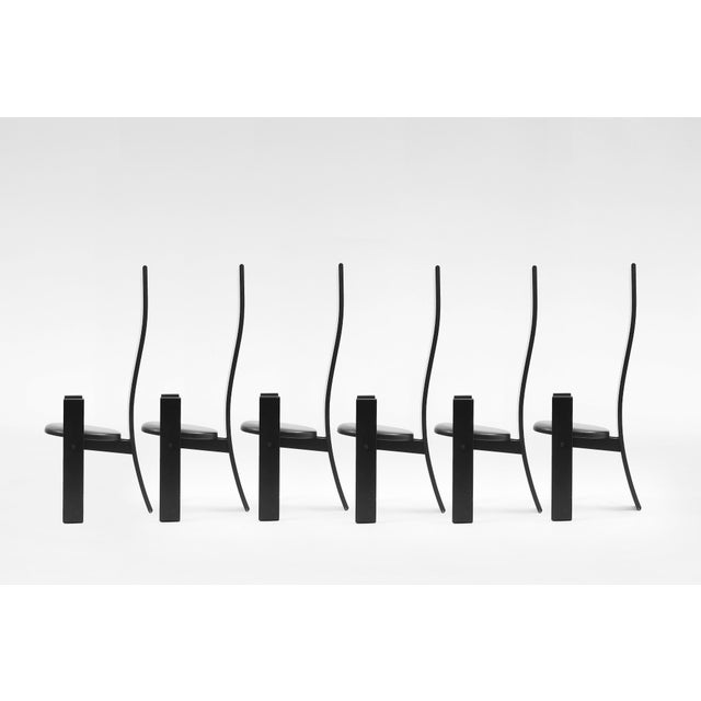 Poggi SD51 Golem Chairs by Vico Magistretti for Poggi, Italy, 1968, Set of 6 For Sale - Image 4 of 8