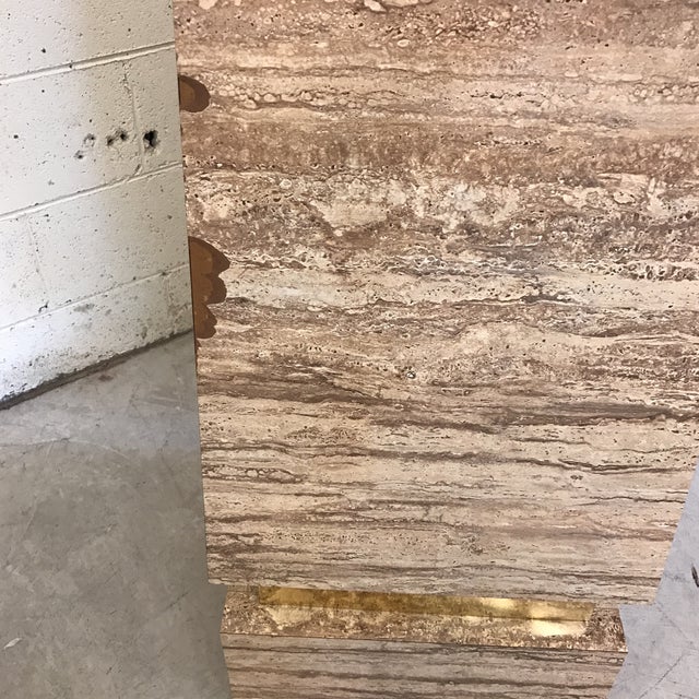 Monumental Faux Travertine Laminate Obelisks A Pair Chairish