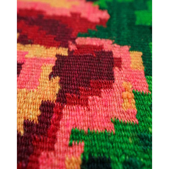 Textile Vintage Romanian / Moldovan Handwoven Wool Rug, 1960s For Sale - Image 7 of 12