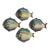 Italian Decorative Fish Plates - Set of 4 For Sale