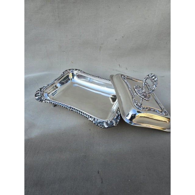 Late 19th Century Late 19th Century Large Silver Chafing Dish With Lid For Sale - Image 5 of 10