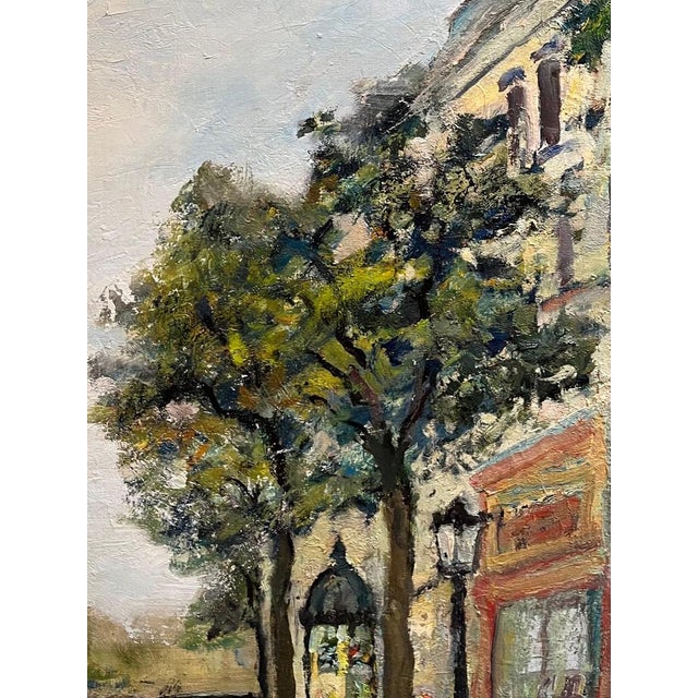 Adolfo Carducci, Carriages on the Street, Oil on Canvas For Sale - Image 3 of 16