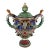 German Majolica Multicolored Urn Circa 1800 For Sale