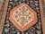 1900 - 1909 Antique Malayer Tribal Gallery Rug, Hand-Knotted Wool, Geometric Pattern, 5x13, Terracotta & Navy For Sale - Image 5 of 18