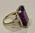 Exact 13.03 Carat Emerald Cut Amethyst Cocktail Ring in 14 Karat Yellow Gold Size 5.25 17 x 13 MM Amethyst Cocktail Ring...