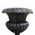 Neoclassical Antique Fiske School Cast Iron Garden Urn C1890 For Sale - Image 3 of 9