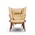 Brown Hans Wegner for Ap Stolen Ap19 Mid Century Papa Bear Chair and Ottoman - Pair For Sale - Image 8 of 16