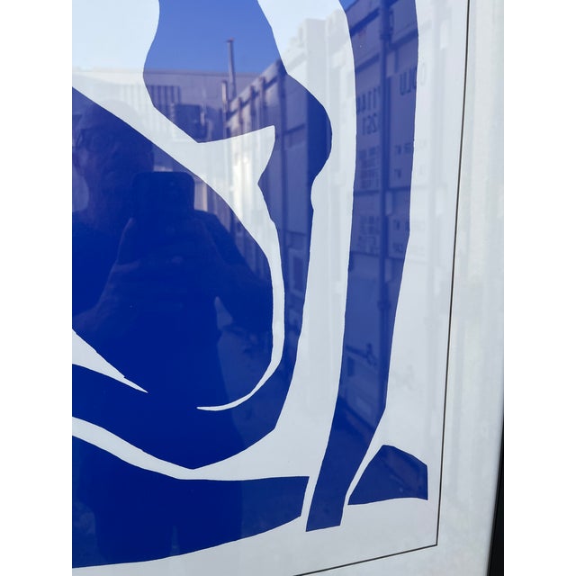 Large Vintage Henry Matisse "Blue Nude Iii" Framed Reproduction. Circa 1980s. For Sale - Image 14 of 16