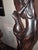 Oxblood Red Monumental Mid-Century Balinese Art Deco Elongated Maiden Hardwood Sculpture For Sale - Image 8 of 12