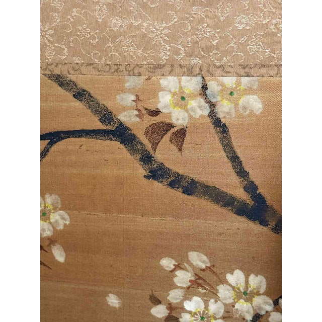 Vintage Japanese Byobu Folding Screen For Sale - Image 11 of 12