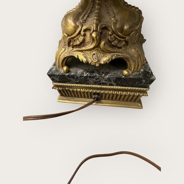 1970s The Italian Crystal & Marble Lamp For Sale - Image 9 of 13