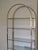 Vintage Hollywood Regency archtop Etagere in excellent condition. Wear (better than) consistent with age and use. Five...