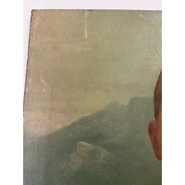 Late 19th Century Late 19th Century Paint of Young Boy For Sale - Image 5 of 12