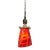 Late 20th Century Murano Orange Red Abstract Flower Bud Pendant Light For Sale