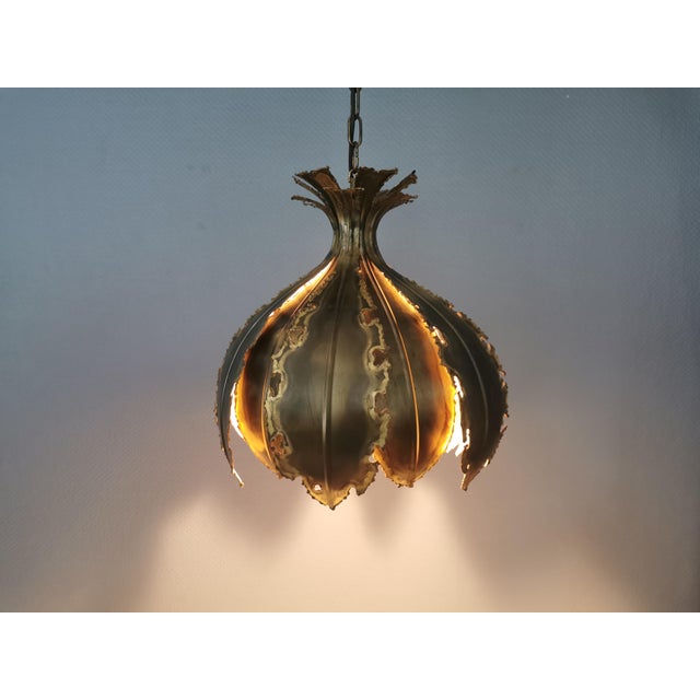 Large Brutalist Hanging Lamp by Svend Aage Holm Sørense, 1960s For Sale - Image 13 of 18