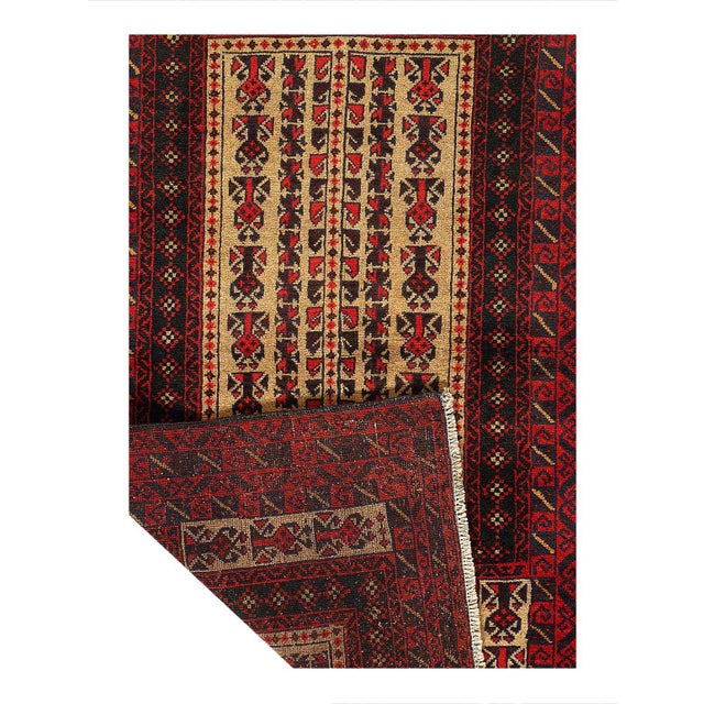 Traditional Pasargad DC Fine Hand Knotted Balouchi Rug For Sale - Image 3 of 3