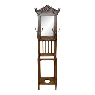 19th Century Victorian Hall Tree With Umbrella/Cane Storage. For Sale