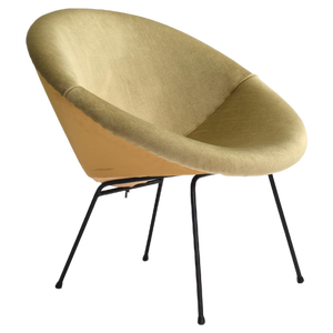 Velvet Circle Armchair, 1950s