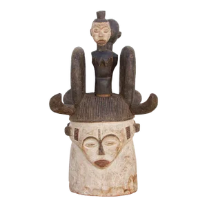 Tall Antique African Ceremonial Mask
