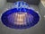 Murano Cobalt Blue Glass Pendant Light, Italy, 1980s For Sale - Image 3 of 13